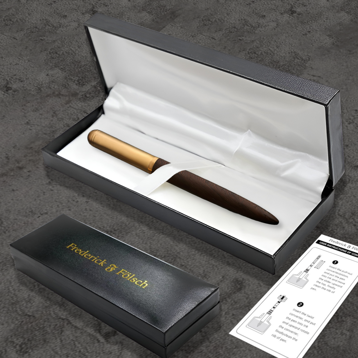 The Original Vintage Brass and Wood Fountain Pen